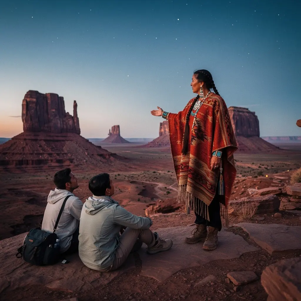 Туристы, фотографирующиеся на фоне знаменитых скал Долины Монументов.