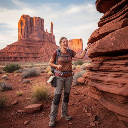 Группа туристов, наслаждающихся закатными турами в Монумент-Валли.